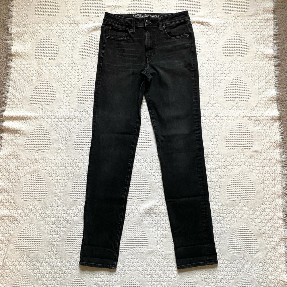 American Eagle Outfitters Black Straight Leg Jeans